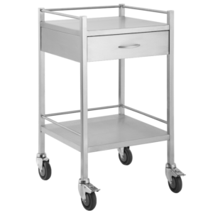 Stainless Steel Trolley One Drawer