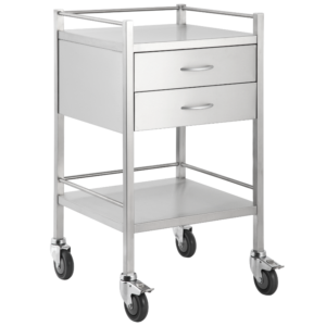 Stainless Steel Trolley Two Drawer